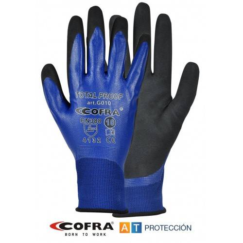 Guantes COFRA Total Proof nitrilo