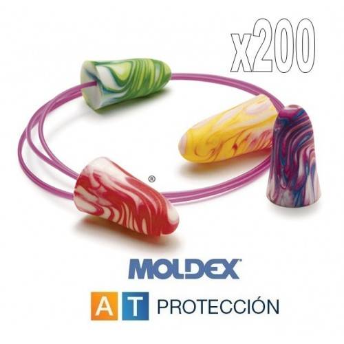 Pack 200 pares MOLDEX Spark Plugs con cordón