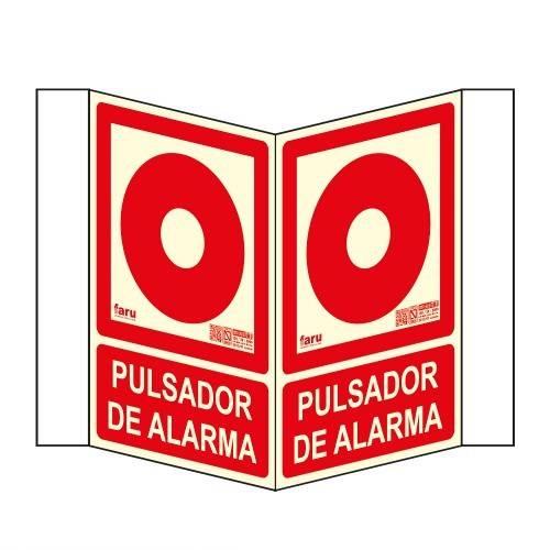 SEÑALES TIPO PANORÁMICO PULSADOR DE ALARMA  A4 Y A3
