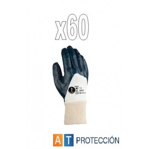 Pack 60 par guantes nitrilo dorso fresco 23001