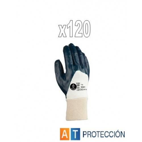 Pack 120 par guantes nitrilo dorso fresco 23001