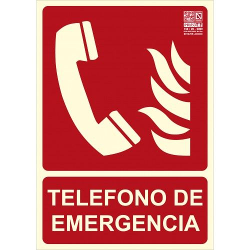 SEÑAL TELÉFONO DE EMERGÉNCIA A4