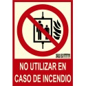 SEÑAL NO UTILIZAR EN CASO DE INCENDIO A4