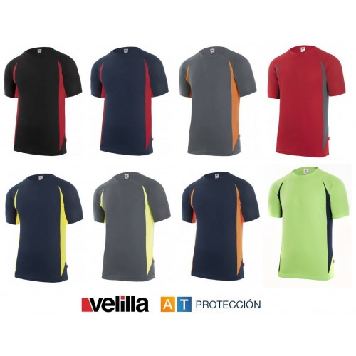 Camiseta de trabajo técnica bicolor Velilla 105501