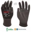 Pack 60 pares guantes de poliuretano negros