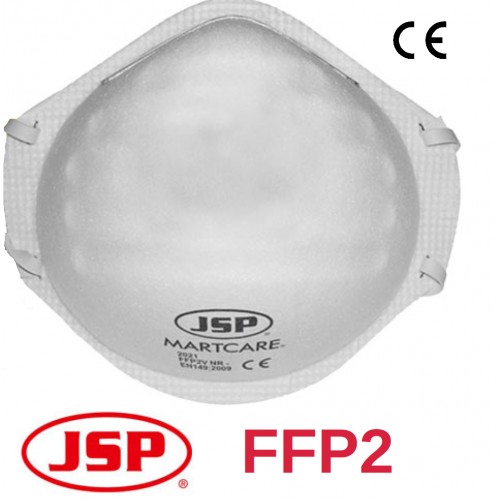 Mascarillas FFP2 sin válvula Ajuste en Cabeza JSP - Caja de 20 unidades