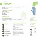 Caja 100 guantes nitrilo Showa 7505PF