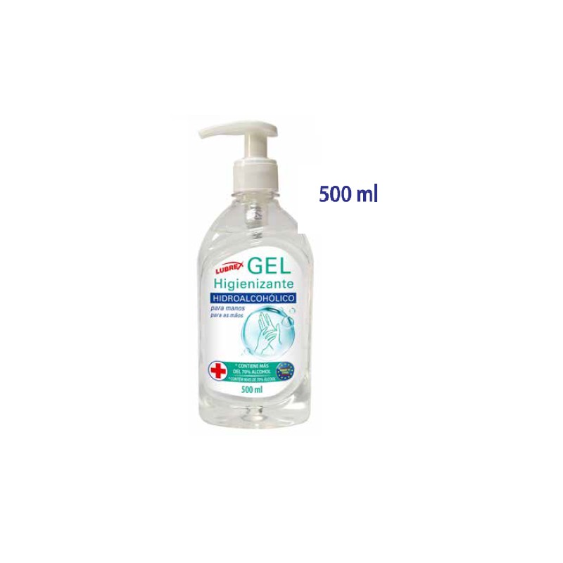Gel desinfectante manos HIDROALCOHOLICO 500 ml - dosificador