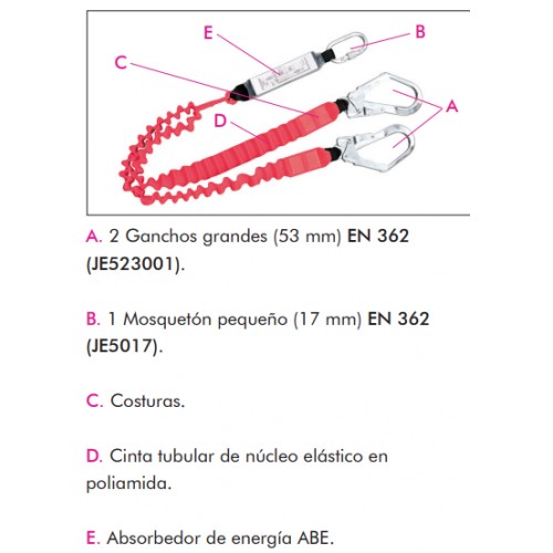 Cuerda doble elÃ¡stica con absorbedor Accesus