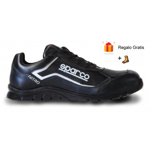 Zapatos Sparco Nitro Negros S3 + Calcetines de regalo