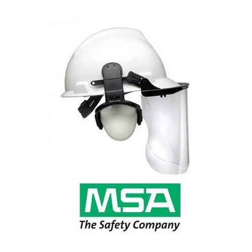 Pantalla facial MSA para acoplar a cascos con ranura