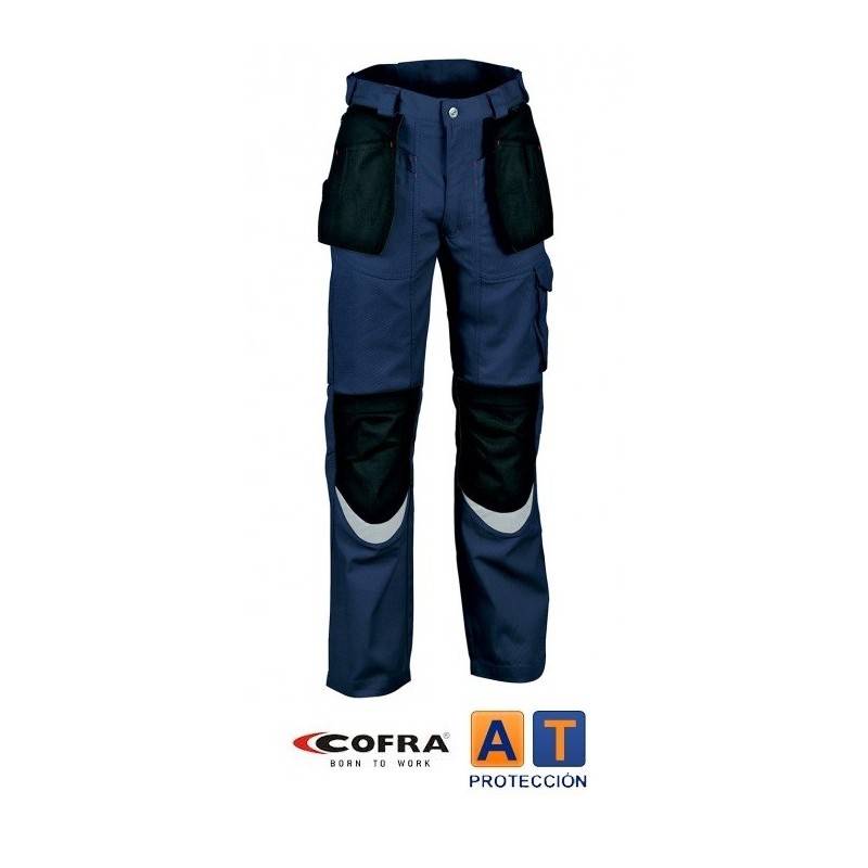 Pantalón de trabajo COFRA Carpenter Azul-Negro